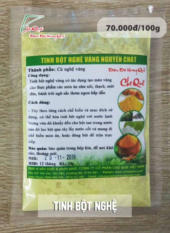 bột dành dành hay tinh bột nghệ nên dùng loại nào